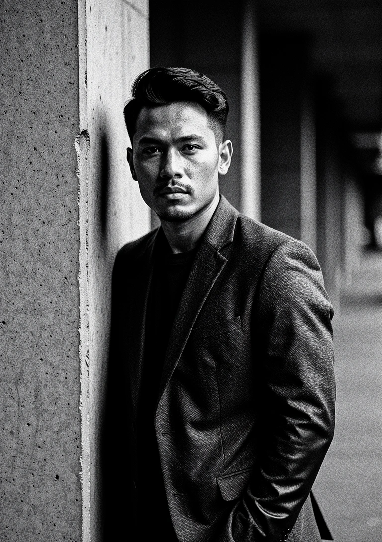 Editorial portrait of urban Jakarta style